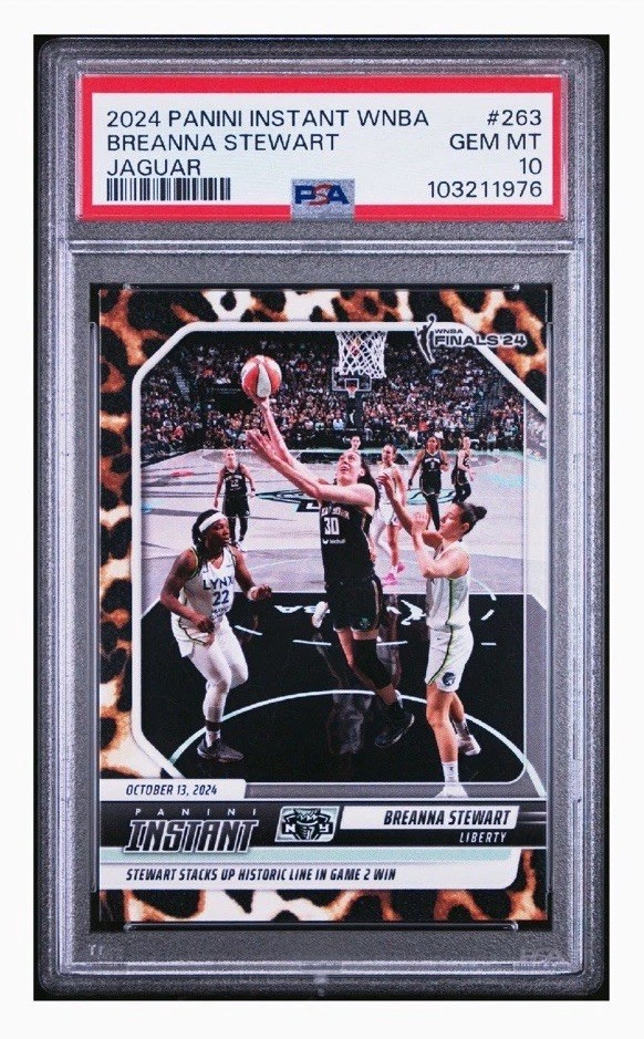 2024 PANINI INSTANT WNBA | JAGUAR [#5/10] BREANNA STEWART 263 PSA 10 GEM MINT 