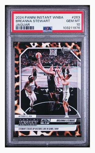 2024 PANINI INSTANT WNBA | JAGUAR [#5/10] BREANNA STEWART 263 PSA 10 GEM MINT 