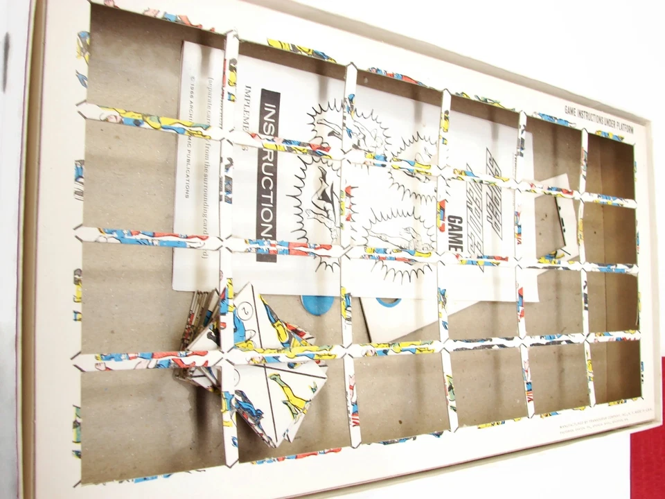 Juego de mesa Transogram Mighty Comics Super Heroes 1966 100 % completo Foto 2 de 4