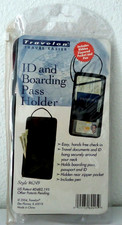New Folding Id, Passport and Boarding Pass Holder Black