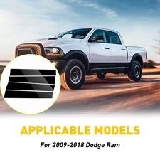Glossy Black Pillar Posts for Dodge Ram 09-18 (Crew/Quad/Extended) EXT Trim 4pc