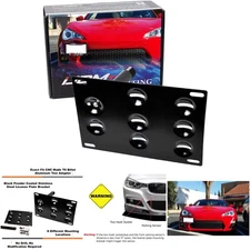 No Drill Front Bumper Tow Hook Bracket Kit Compatible Scion FRS BRZ WRX Prius 86