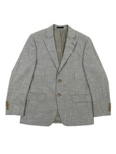 Lauren Ralph Lauren Men's UltraFlex Check Blazer 38R, Grey/Blue 