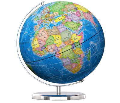 #ad Globo terráqueo iluminado 13quot; con base metálica mapa HD y constelaciones LED $179.99