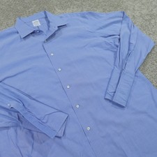 Brooks Brothers Dress Shirt Mens 17.5 - 36 Button Up Regent Fit Stretch Non Iron