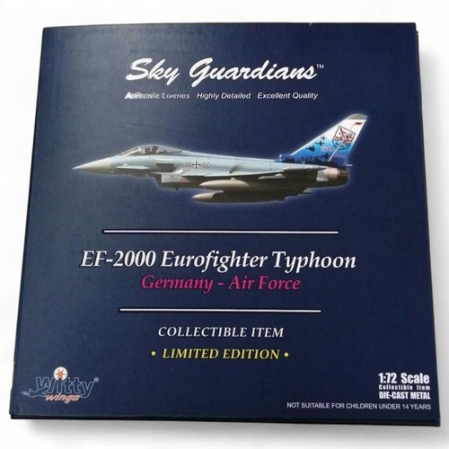 1:100 DIECAST MILITARY Model RAF EF-2000 Eurofighter Typhoon Fighter