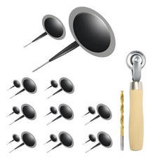 Heavy Duty Tire Plug Repair Kit 16PCS Tire Patch Tools w/ Roller  Drill Bit
