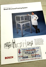 1991 Bosch Structural Framing System Catalog Machine Bases Workstations C3