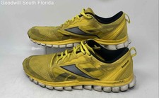 Reebok Mens Realflex Speed J90582 Yellow Black Lace-Up Sneakers Shoes Size 11