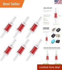 6 Pack Plastic One-Way Check Valves for Fish Tank - Essential Aquarium Accessory