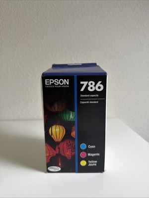 Epson 786 Ink Cyan Magenta Yellow Ultra Cartridges T78652 SEALED Exp 2014 NEW