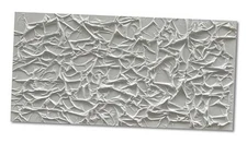  Art Hand painted Thick Texture White Minimalist Oil painting 30x60 Nkhb133