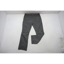 Eddie Bauer Tech Pant Mens 38x32 Black Excellent Straight Leg Nylon Stretch