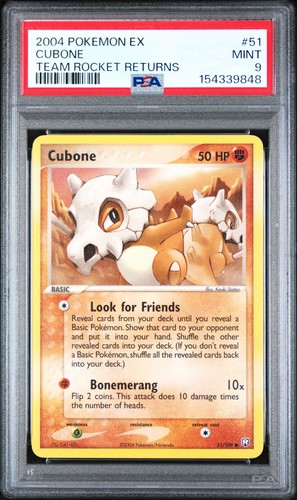 Cubone graded PSA 9 for sale on eBay