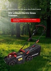 40V Rechargeable Home Brushless Push Mower Electric New Lawn Mower Weed Whacker