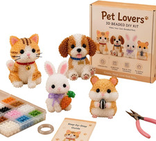 Perlenstickerei Set f&uuml;r Anf&auml;nger kreative Tierfiguren 3D DIY Kit