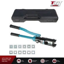 16 MT Hydraulic Wire Terminal Crimper Battery Cable Lug Crimping Tool W/13 Dies