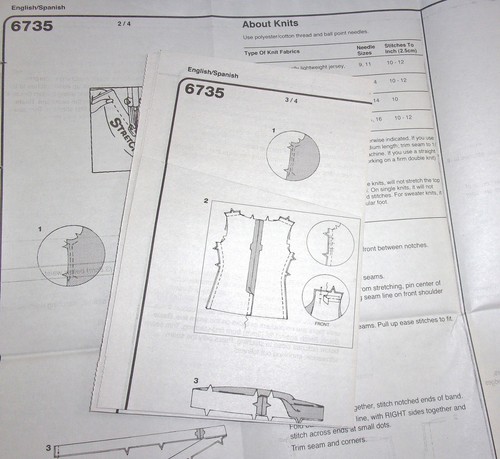 New Look Pattern 6735 Knit Separates Jacket Top Skirt Wide Leg Pants 10-22 Uncut - Picture 9 of 9