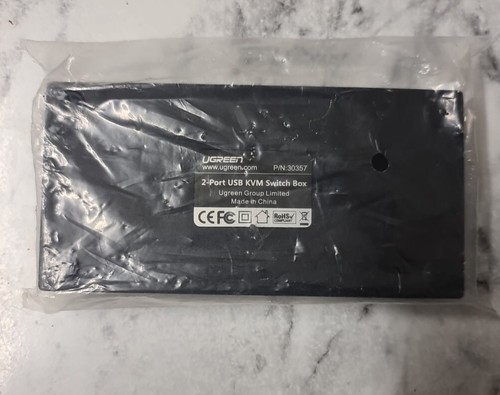 Ugreen-2 Port USB KVM Switch Box No Cables - New - 第 2/4 張圖片