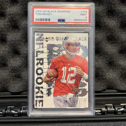 2000 Upper Deck Black Diamond NFL Rookie Tom Brady #126 (RC) PSA 9