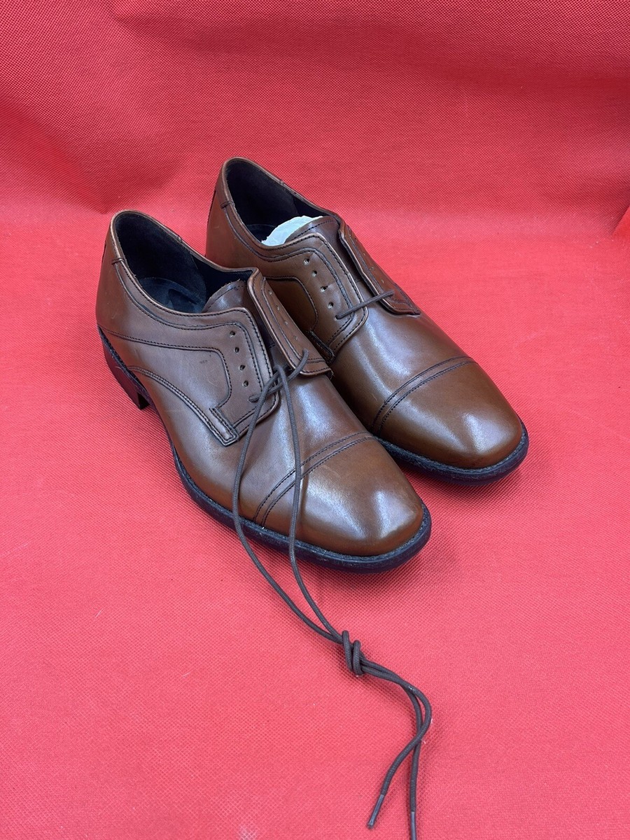 Johnston & Murphy Brown Dress Shoes Men’s 8M Leather Cap Toe 20‑1276 India Johnston & Murphy Mens Sz 8.5M Brown Lace Up Cap Toe Oxfords  main image 2