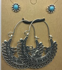 4 PC 2 Boho Retro Dangle Drop Hook Earring Set New Free Ship 1971