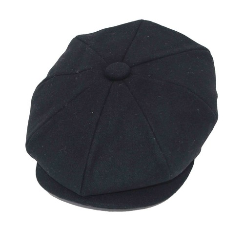 Junior Kids Children Baker Boys Flat Cap Peak Button Felt Farmer Vintage 23 66 - Picture 10 of 12