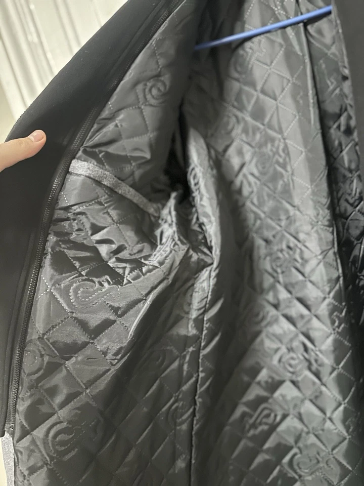 Men Hooded Dress Coat Thermal Business Casual Trench Coat Mid Long Jacket - Image 2 of 4