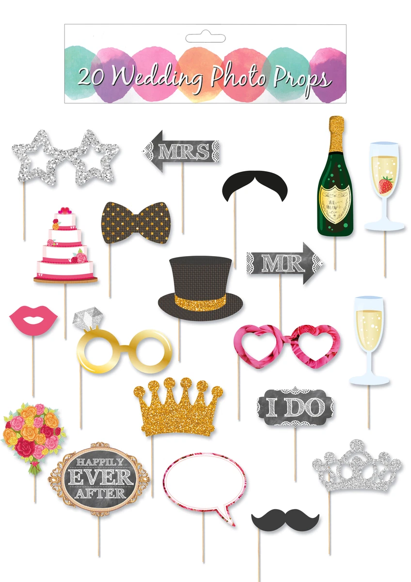 Wedding table photo props online
