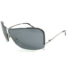 Vogue Sunglasses VO3476-S 323/6G Silver Shield Wrap Frames with Gray Lens