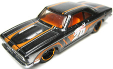 2012 HOT WHEELS '68 PLYMOUTH BARRACUDA FORMULA S BLACK 1:64 DIECAST CAR - NICE