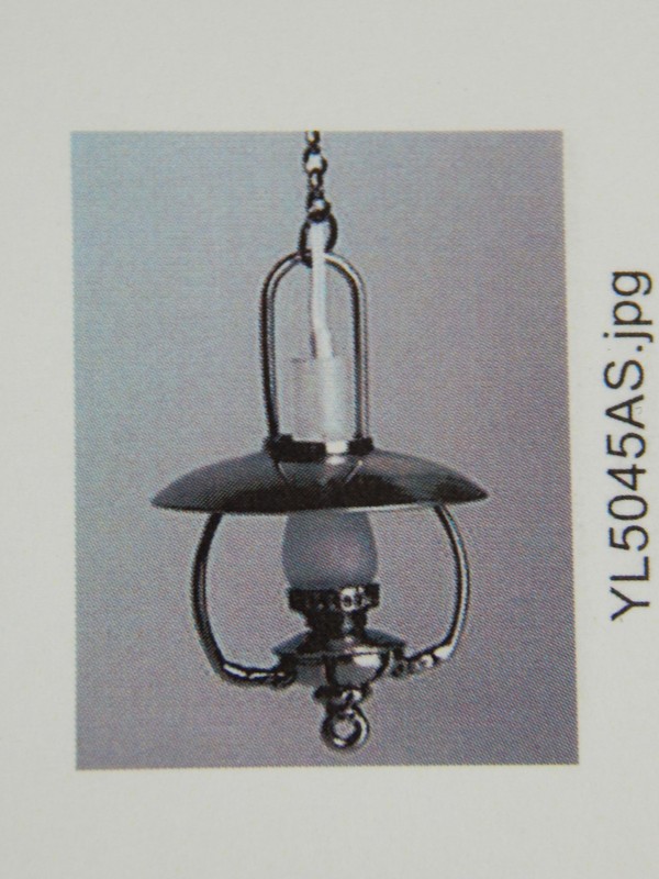 Heidi Ott #YL5045-AS  Dollhouse Miniature  Light Hanging Oil Lamp 