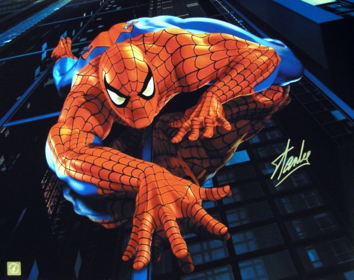 Stan Lee Autographed Signed Spiderman Marvel 16x20 Photo ASI Proof