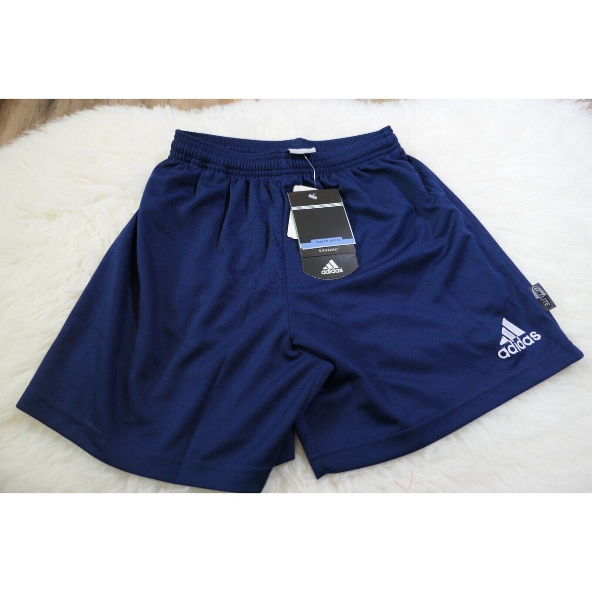 NWT 2004 Adidas Parma Youth Large Polyester Soccer Climalite Shorts