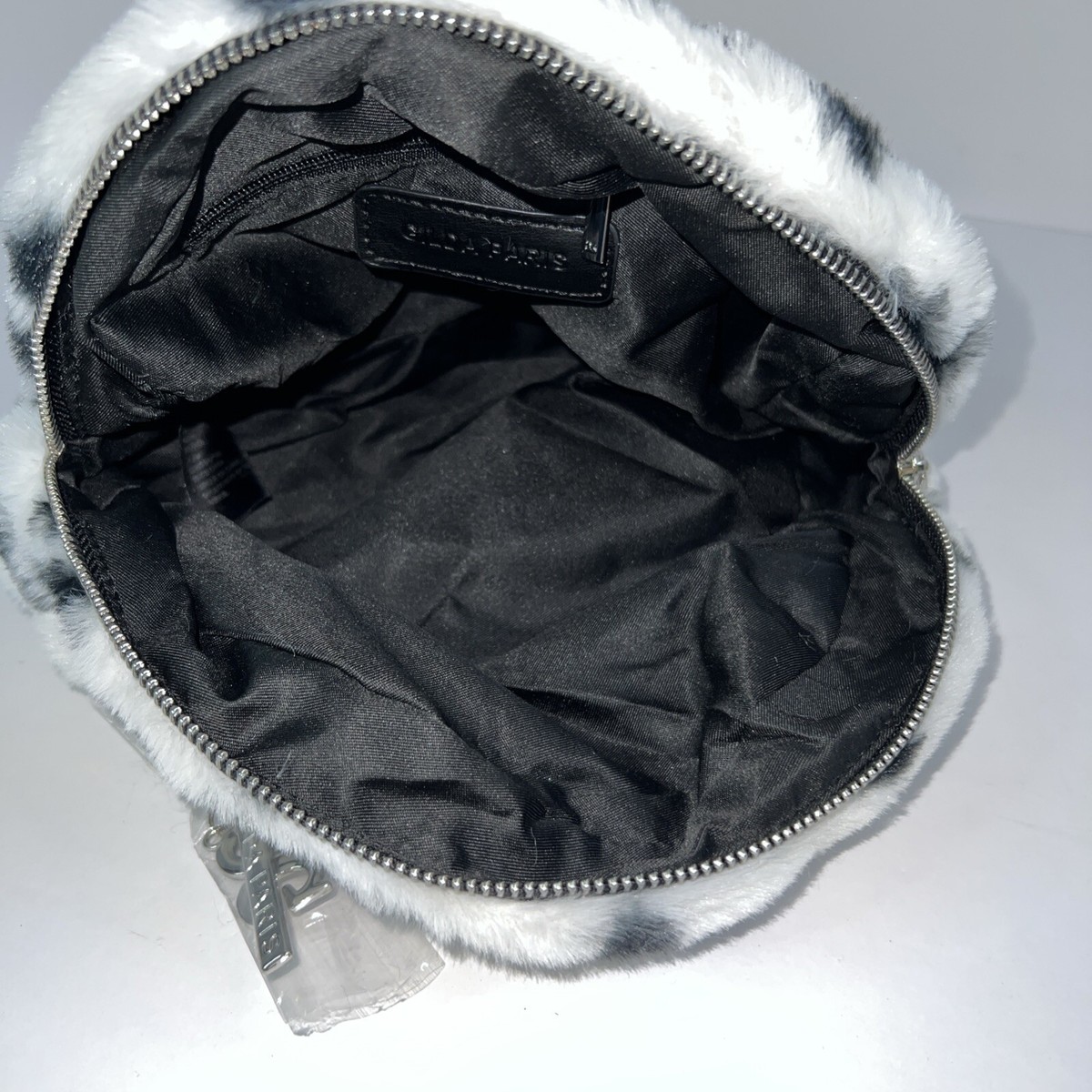 Gilda Paris Vegan Fur Black & White Mini Backpack NWT Gilda Paris Mini Backpack Vegan Fur Black & White NWT (MSRP  main image 2