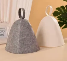 Russian Banya Wool Sauna Hat For Men and Women Hair Protector Premium Wool Hat