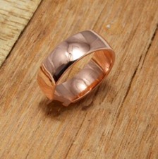 Solid Copper Ring Pure Copper Ring Statement Handmade Women Ring, All Size M750