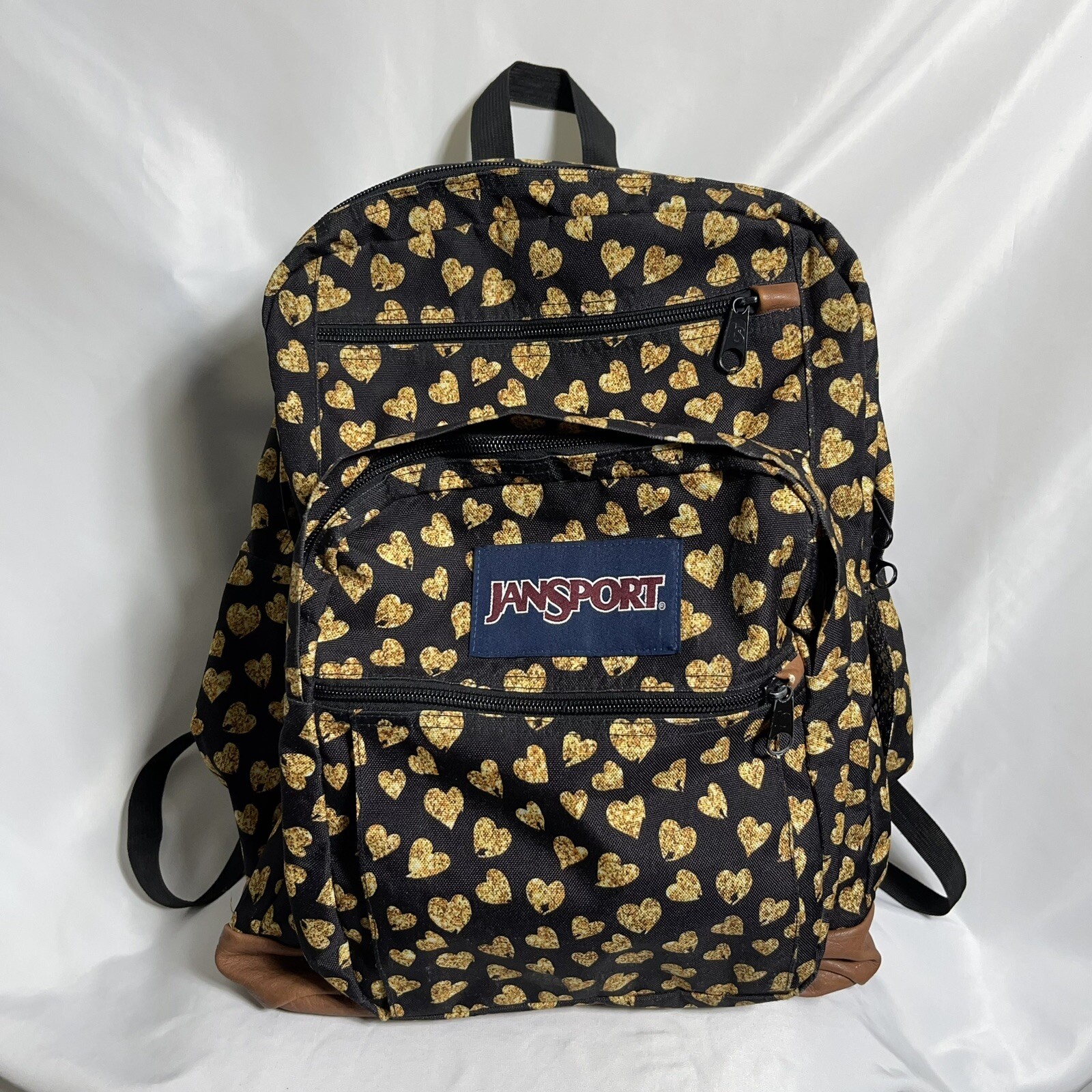 Jansport Leather Bottom Backpack JS0A2SDD Cool Studen… Gem