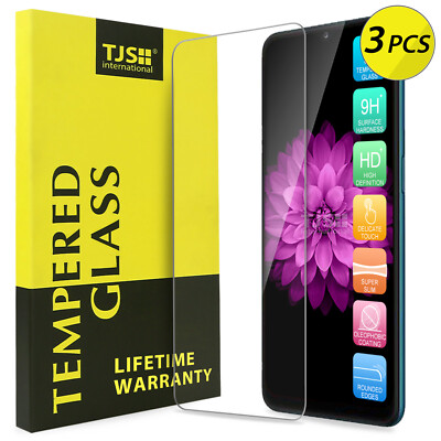 [3-Pack] TJS For Samsung Galaxy A12/A32 5G Clear Tempered Glass Screen  Protector