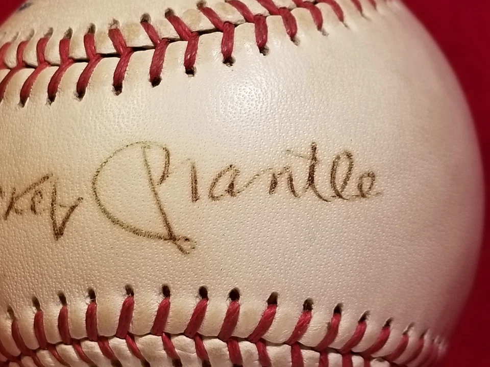 1969-70 MICKEY MANTLE Signed Ball HOF Yankees vtg Auto Atlanta Braves Team JSA - Image 4 of 4