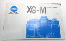 Minolta XG-M original owners manual/instruction book in English. 56 pages.