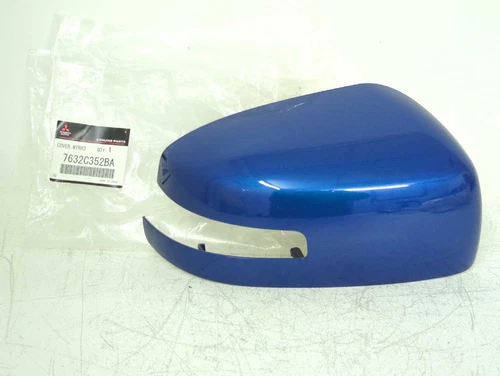 New OEM Genuine Mitsubishi Door Mirror Cover 2015-2017 Lancer RH Blue 7632C352BA