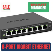 NETGEAR 8-Port Gigabit Ethernet Easy Smart Managed Essentials Switch (GS308E)