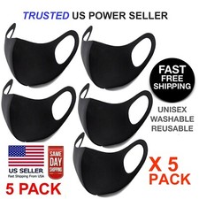 SALE 5 PCS - Face Mask Reusable Washable Protective Mouth Mask