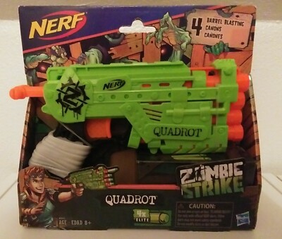 Nerf Zombie Strike Quadrot New In Box Barrel Blasting Canons