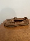 Minnetonka Womens Size 9 Beig Leather Slip On Boat Shoes Loafers Moccasin — photo 5