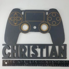 Video Game Controller Sillhouettes Signs Wall Decoration Christian Man Cave