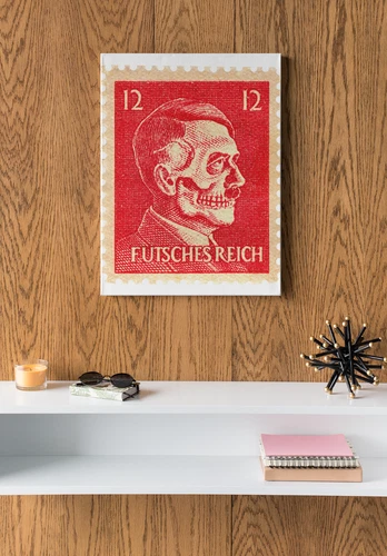 Anti-Hitler WW2 American Propaganda Poster "FUTSCHES REICH", WWII US Anti-Nazi