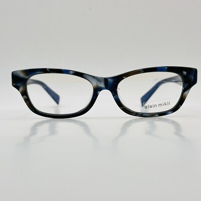 Mikli Eyeglasses Men Women Oval Blue Black Flex Temples MOD. AL 1155 B068 NEW