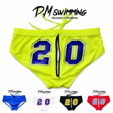 DM Men's Swim Underwear Trunks Briefs Sport Swimming Beach Pants Swimwear Boxer